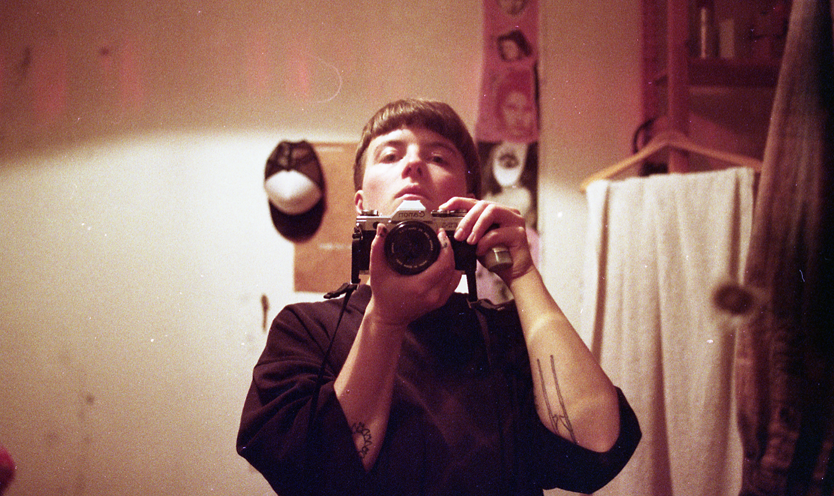 Prince Mary Superdone Mirror Self Portrait with analogue camera in a grrls bedroom