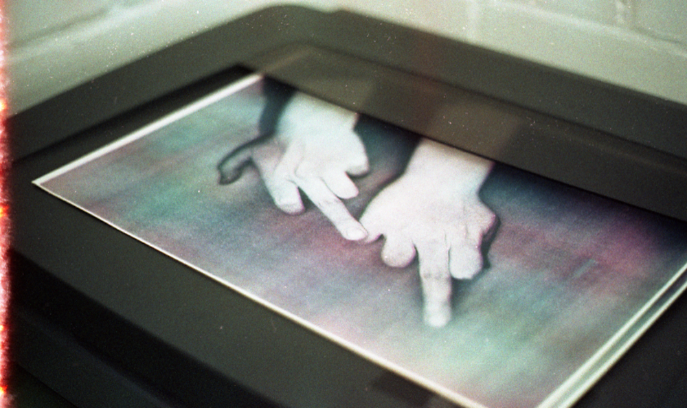 riso printed fingers of the photocopieuse, 2017